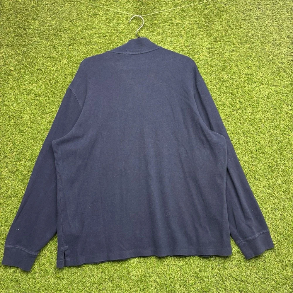 Polo Ralph Lauren Sweater Mens XL 1/4 Zip Mock Neck Pony Estate Rib Pullover